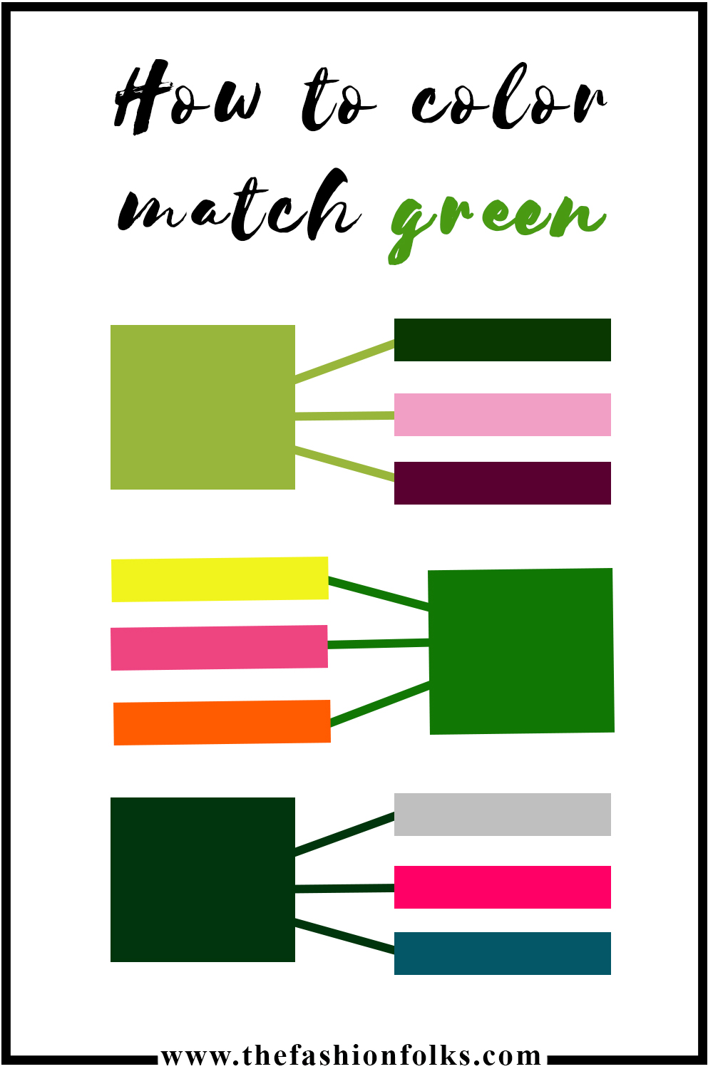 How To Color Match Green The Color Of The Year The Fashion Folks